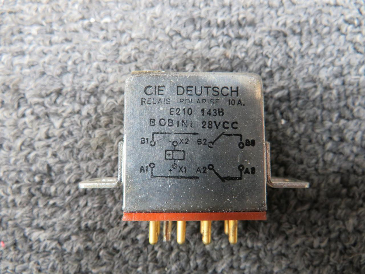Deutsch Eletronics E210-134B Deutsch Polarized Relay with Silver Pin (Volts: 28)