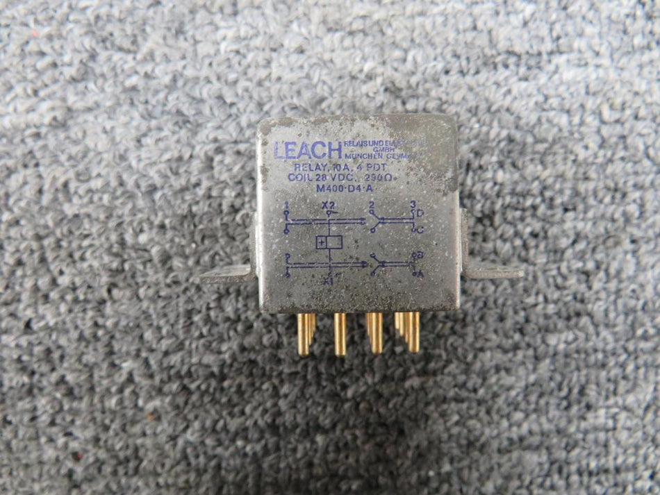 Leach Corp M400-D4A Leach Relay (Coil Volts: 28)