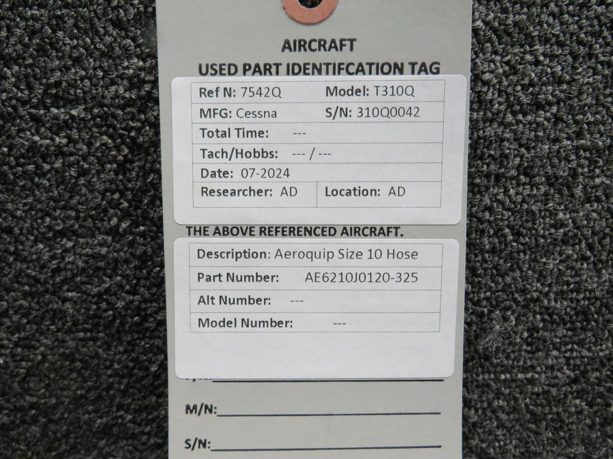 Aeroquip AE6210J0120-325 Aeroquip Size 10 Hose