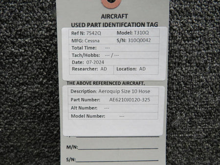 Aeroquip AE6210J0120-325 Aeroquip Size 10 Hose