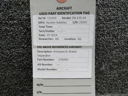Airesearch 175050 Airesearch Water Separator