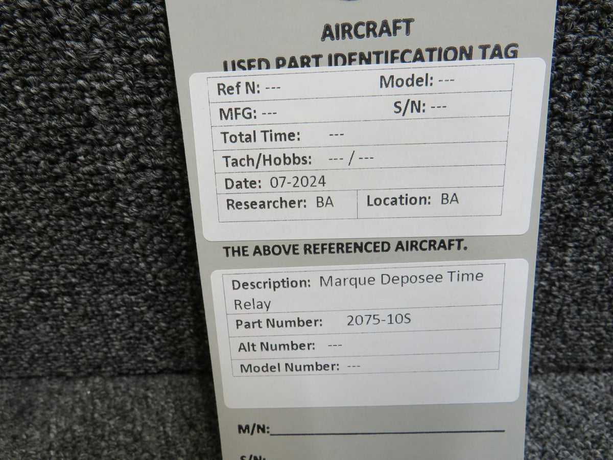 Marque Deposee 2075-10S Marque Deposee Time Relay