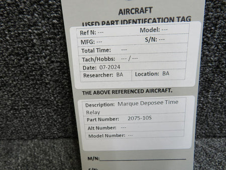 Marque Deposee 2075-10S Marque Deposee Time Relay