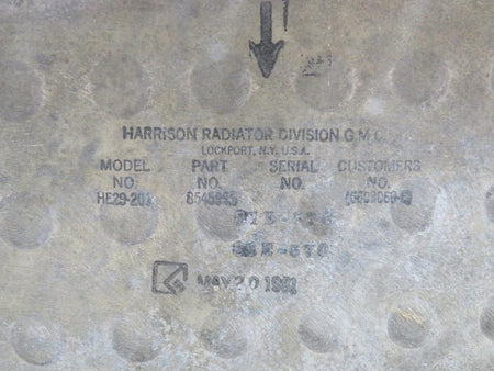 Harrison 8545995 Harrison Engine Oil Heat Exchanger