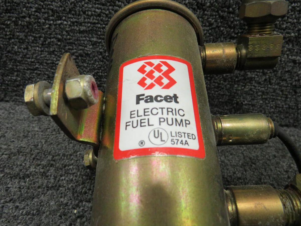 Facet Electric Fuel Pump Assembly with Check Valves and Tubing