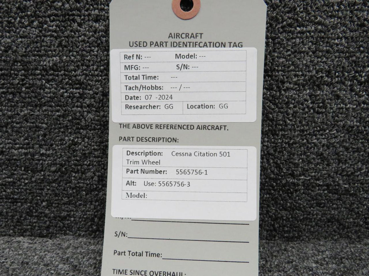 Does Not Apply 5565756-1 (Use: 5565756-3) Cessna Citation 501 Trim Wheel