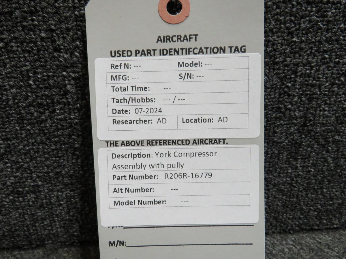 York R206R-16779 York Compressor Assembly with Pulley