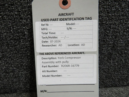 York R206R-16779 York Compressor Assembly with Pulley