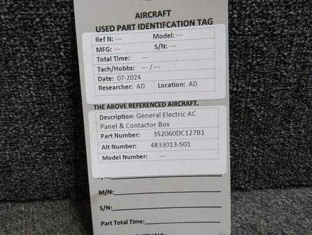 General Electric 3S2060DC127B1 (Alt: 4833013-501) General Electric AC Panel & Contactor Box