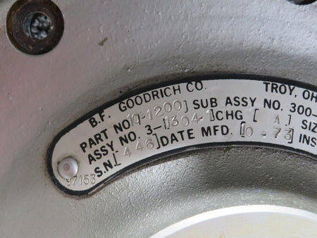 BF Goodrich  10-1200 (Alt: 3-1304-1) BF Goodrich Type III 7.50-10 Wheel Assembly