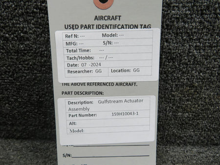 Gulfstream 159H10043-1 Gulfstream Actuator Assembly
