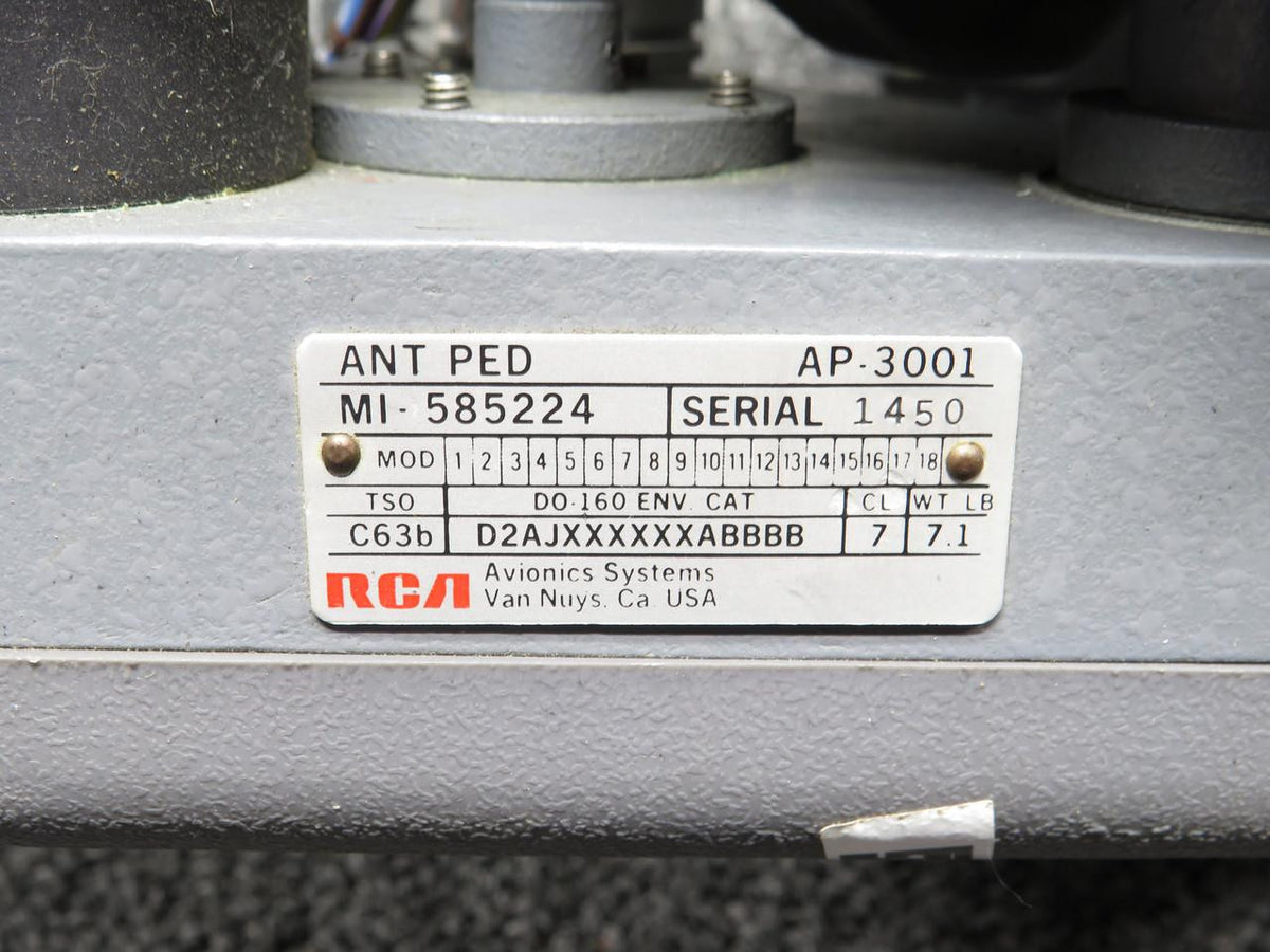 RCA MI-585224, MI-585041 RCA AP-3001 Antenna Drive Assy and Radar Array