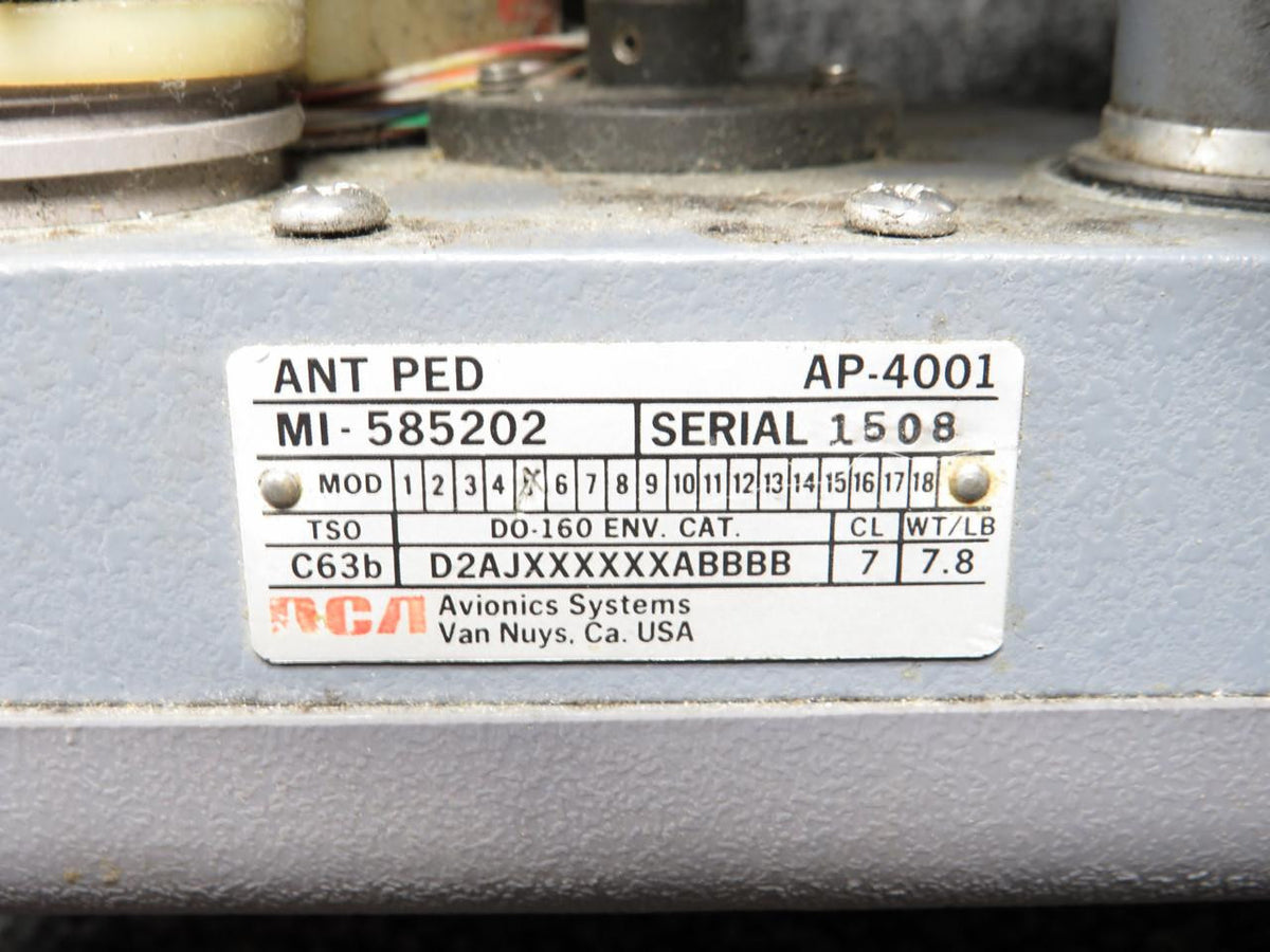 RCA MI-585202, 1716803-502 RCA AP-4001 Antenna Drive Assy with Mod and Radar Array