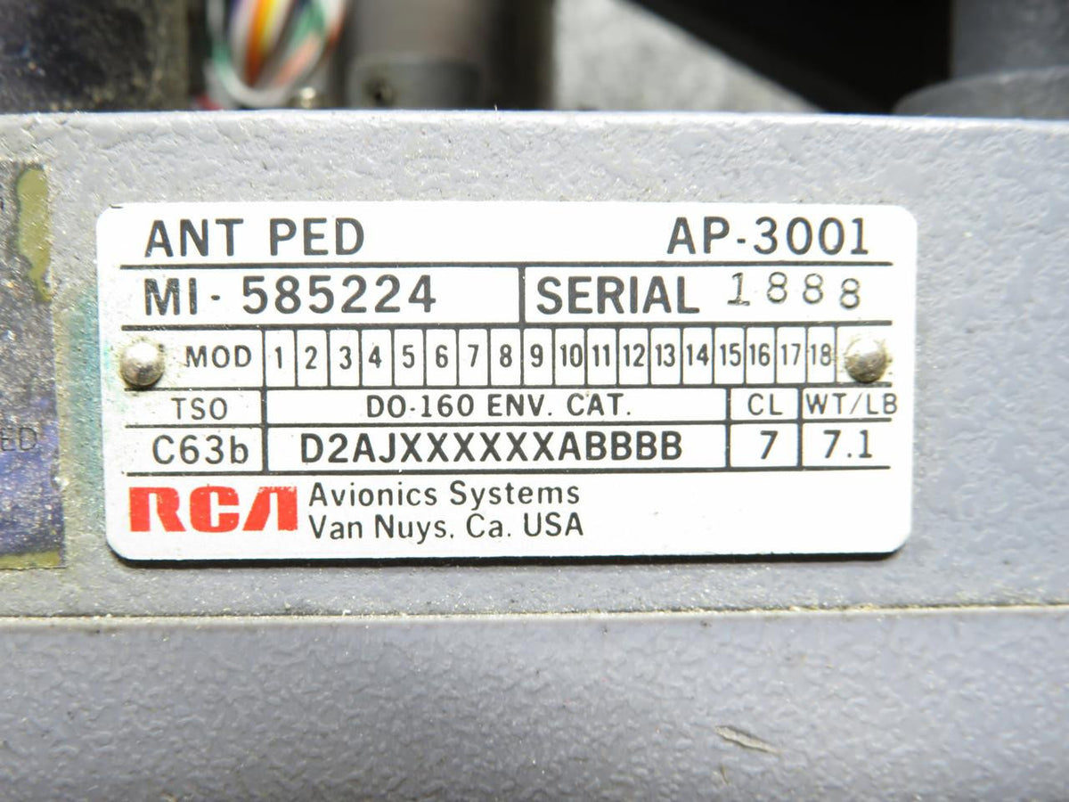 RCA MI-585224, MI-585084 RCA AP-3001 Antenna Drive Assy and Radar Array