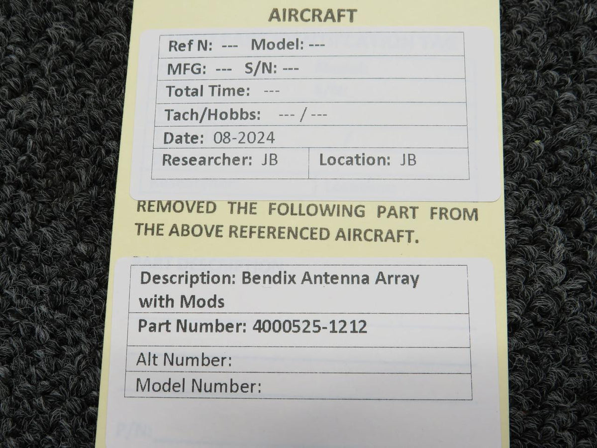 Bendix Airplane Parts & Equipment 4000525-1212 Bendix Antenna Array with Modifications