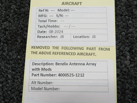 Bendix Airplane Parts & Equipment 4000525-1212 Bendix Antenna Array with Modifications