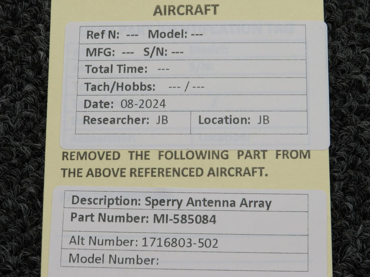 Sperry MI-585084 (Alt: 1716803-502) Sperry Antenna Array