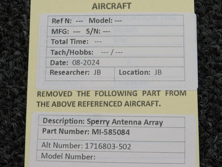 Sperry MI-585084 (Alt: 1716803-502) Sperry Antenna Array