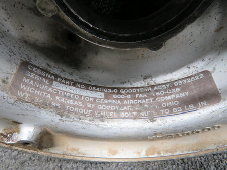 Goodyear 9532522 Goodyear 6.00-6 Outer Wheel Half (No Bearing)