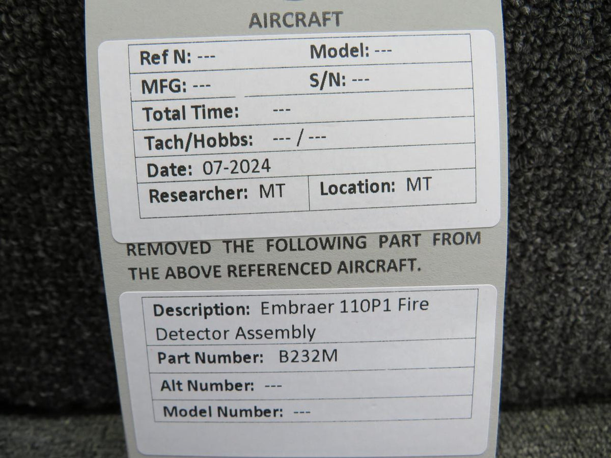 Embraer B232M Embraer 110P1 Fire Detector Assembly