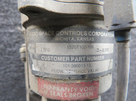 Aerospace 1520T100-109 (Alt: 101-380013-13) Aerospace Controls Flow Control Valve Assembly