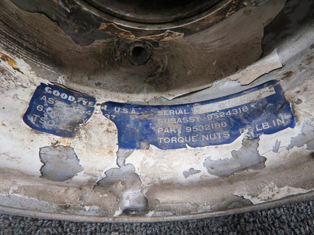 Goodyear 9542637 Goodyear 6.00-6 Wheel Assembly (No Bearings, Chipping Paint)