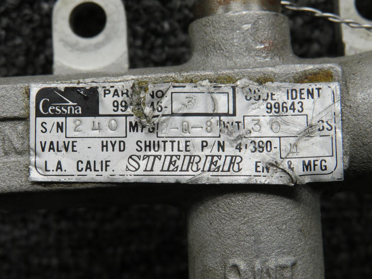 Sterer 41390-4 Sterer Hydraulic Shuttle Valve