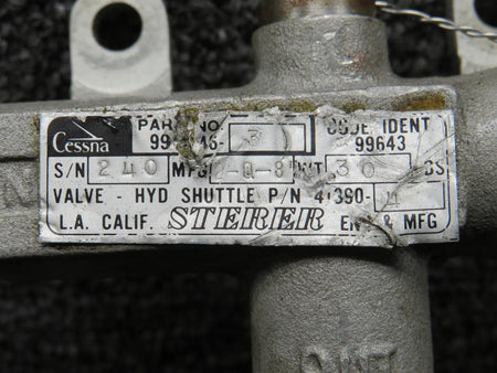 Sterer 41390-4 Sterer Hydraulic Shuttle Valve