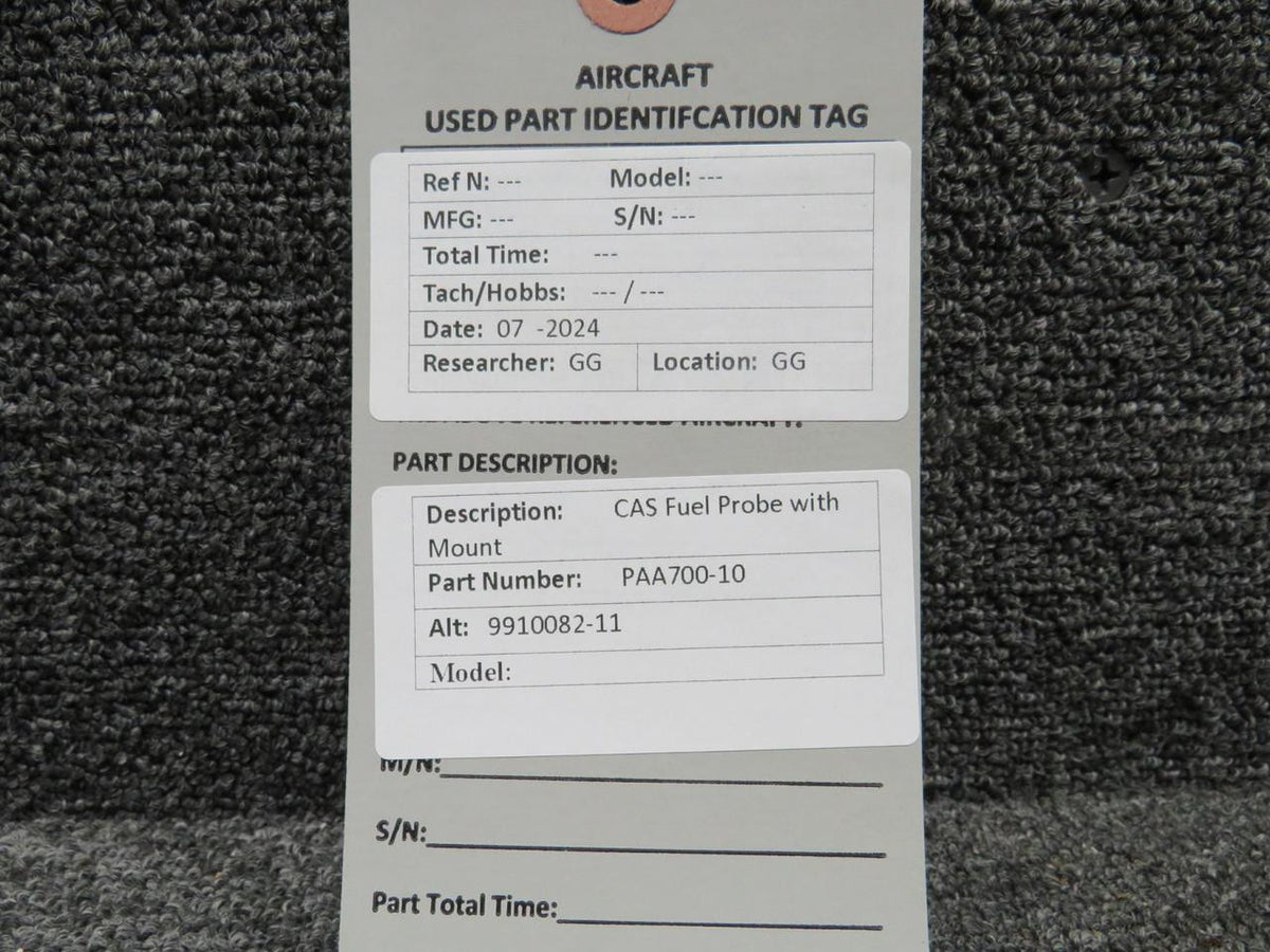 Consolidated Airborne Systems PAA700-10 (Alt: 9910082-11) CAS Fuel Probe with Mount