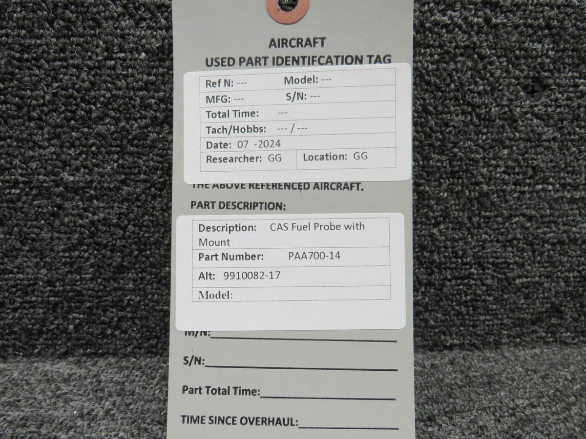 Consolidated Airborne Systems PAA700-14 (Alt: 9910082-17) CAS Fuel Probe with Mount