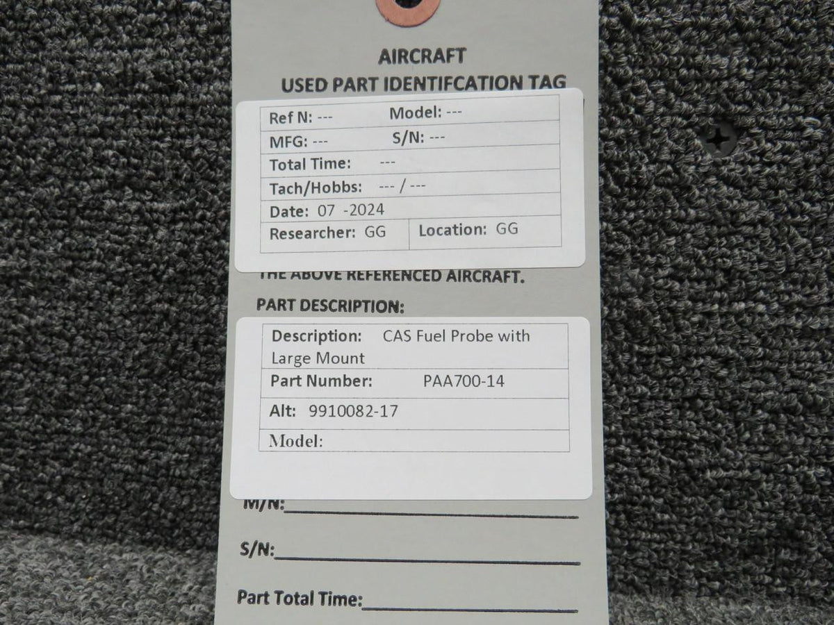 Consolidated Airborne Systems PAA700-14 (Alt: 9910082-17) CAS Fuel Probe with Large Mount