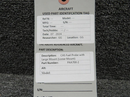Consolidated Airborne Systems PAA700-2 CAS Fuel Probe with Large Mount (Loose Mount)