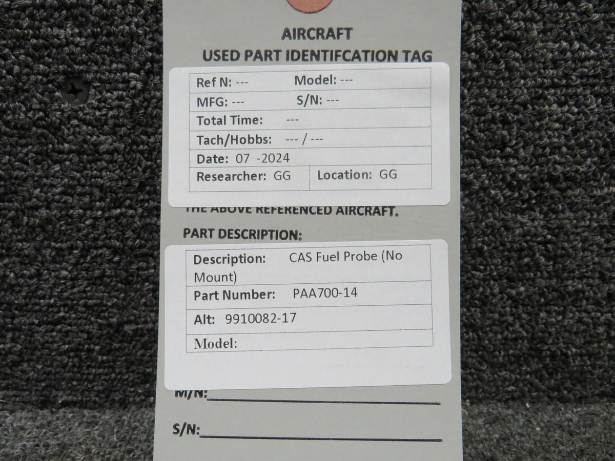 CAS PAA700-14 (Alt: 9910082-17) CAS Fuel Probe (No Mount)