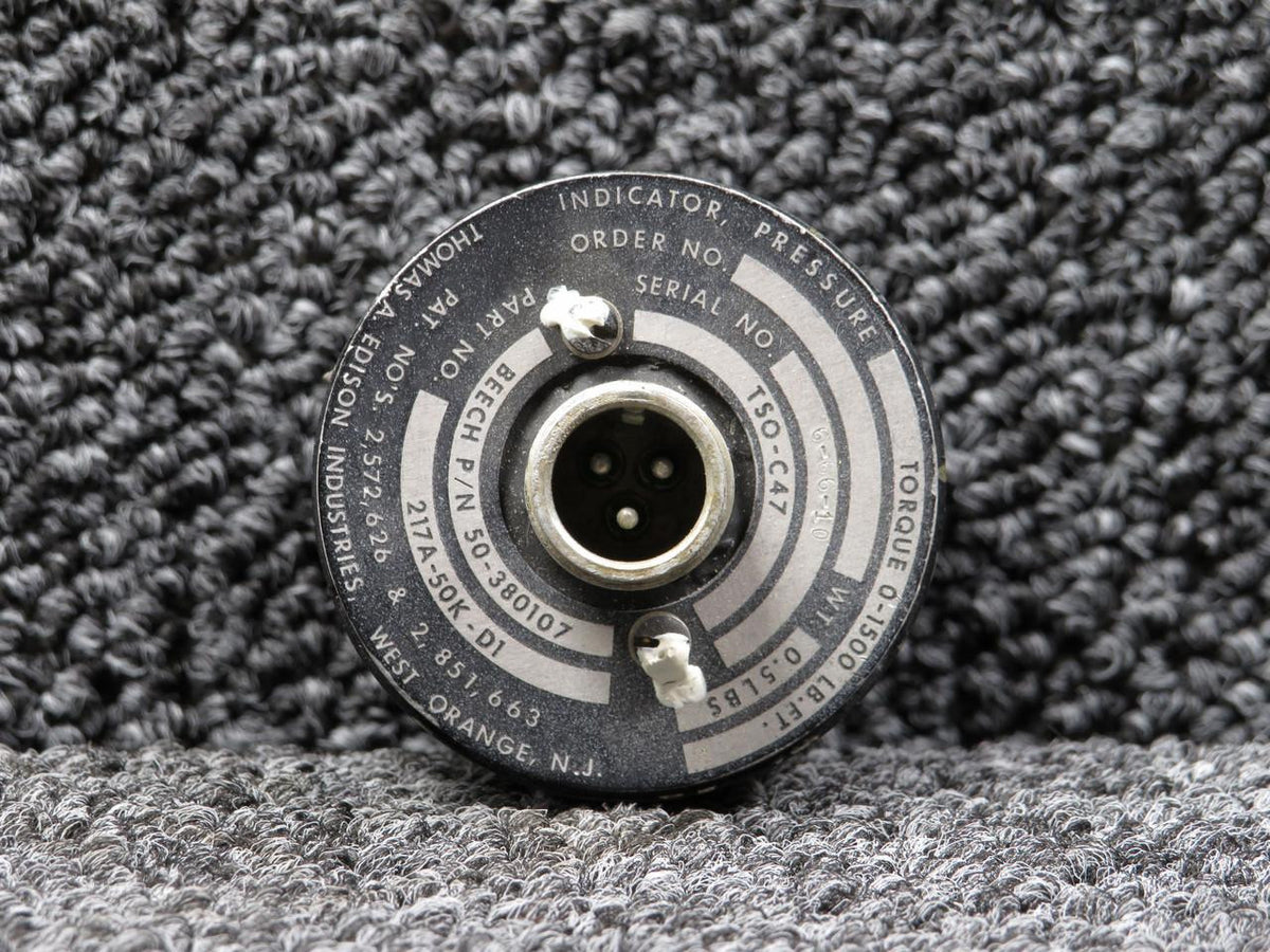 Edison 217A-50K-D1 (Alt: 50-380107) Edison Torque Pressure Gauge