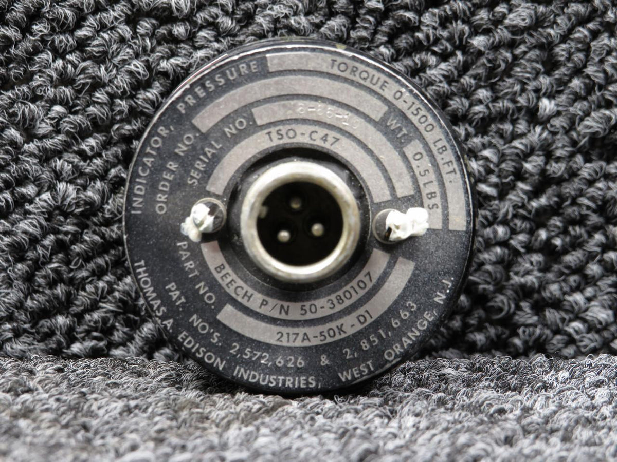 Edison 217A-50K-D1 (Alt: 50-380107) Edison Torque Pressure Gauge