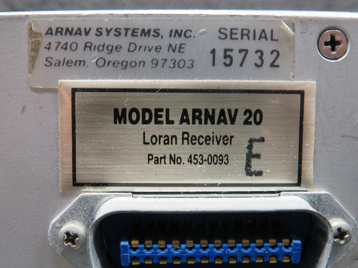 ARNAV 453-0093-E Arnav R-20 Loran Receiver (Stuck Buttons)