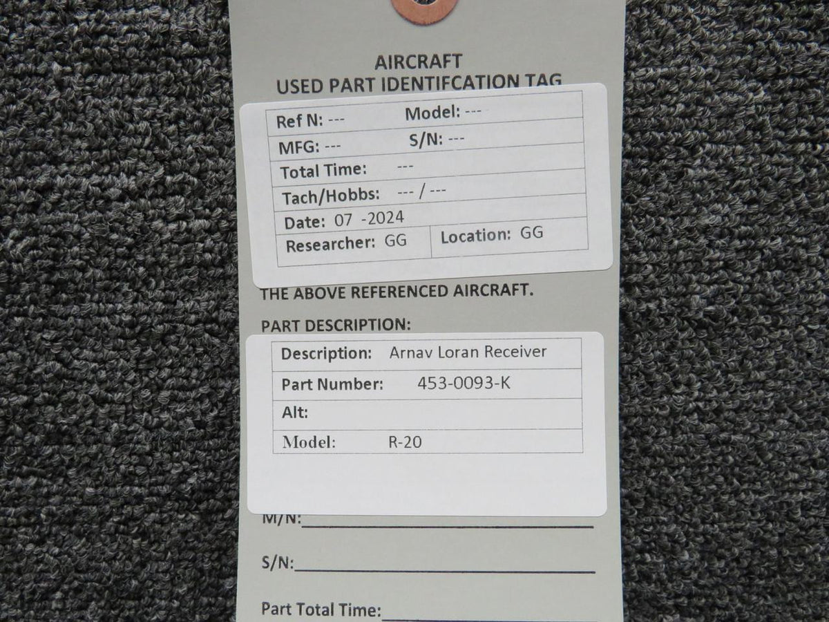 ARNAV 453-0093-K Arnav R-20 Loran Receiver