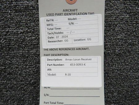 ARNAV 453-0093-K Arnav R-20 Loran Receiver