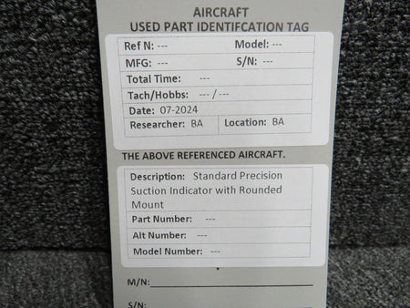 Standard Precision Suction Indicator with Rounded Mount