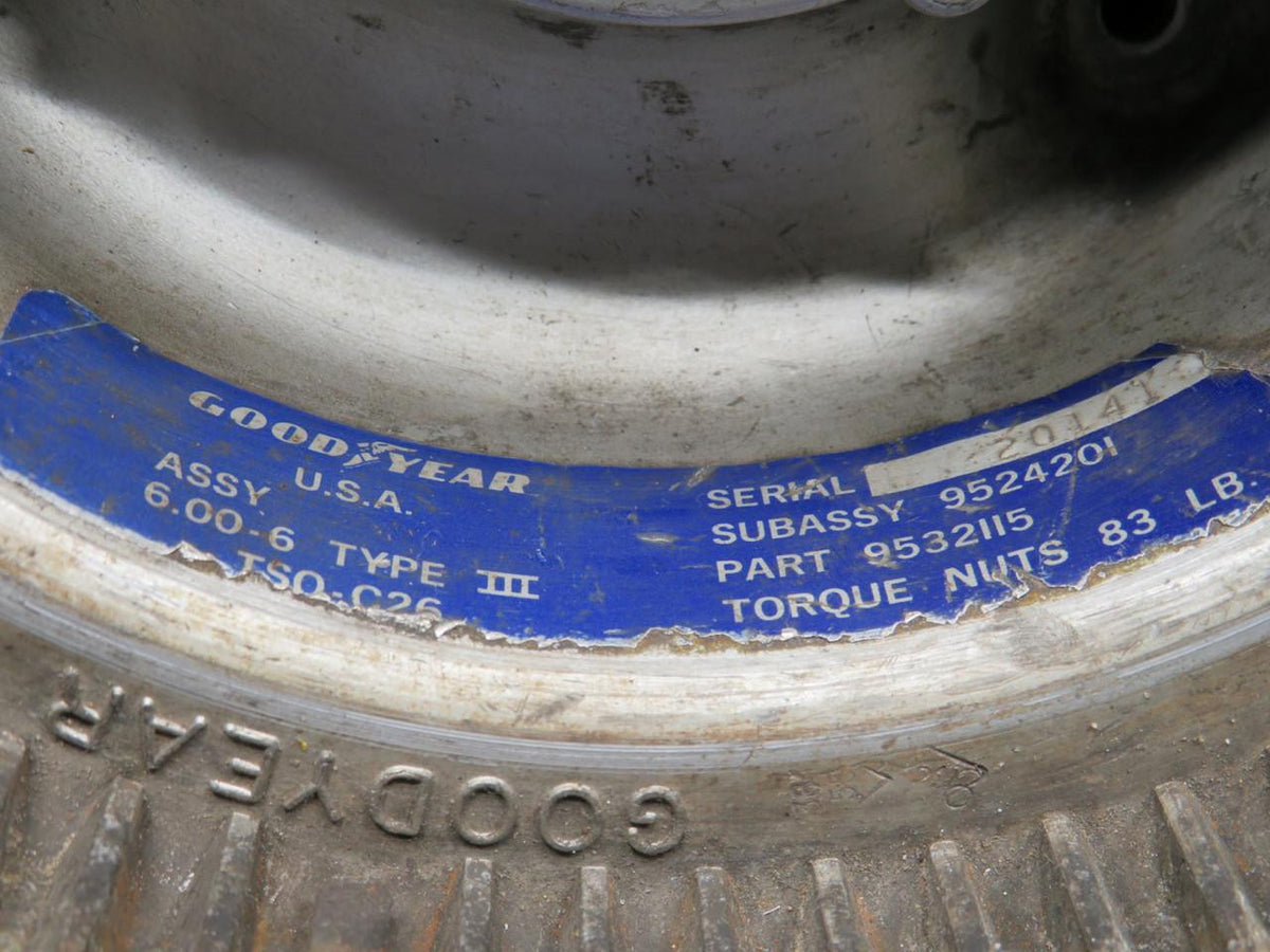Goodyear 9532115 Goodyear 6.00-6 Outer Wheel Half