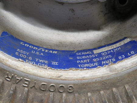 Goodyear 9532115 Goodyear 6.00-6 Outer Wheel Half