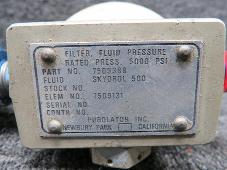 Purolator 7509388 Purolator Fluid Pressure Filter