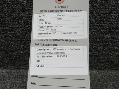 ITT Aerospace 9912013 ITT Aerospace Controls Solenoid Valve Assembly