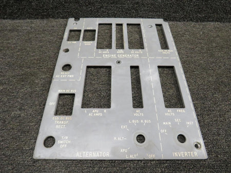 Gulfstream 1159FP20025-57F Gulfstream GII Engine Generator and Alternator Control Placard