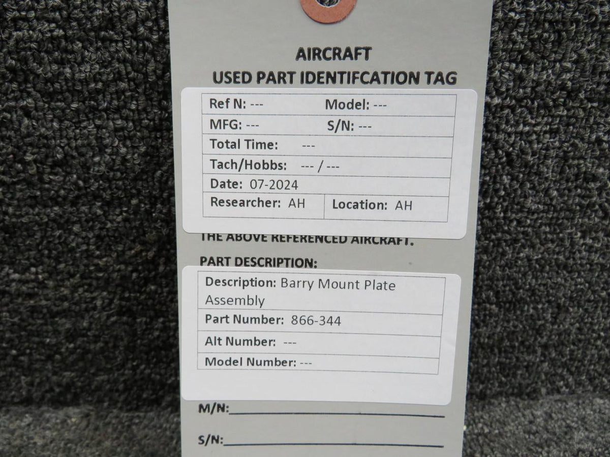 Barry Controls 866-344 Barry Mount Plate Assembly
