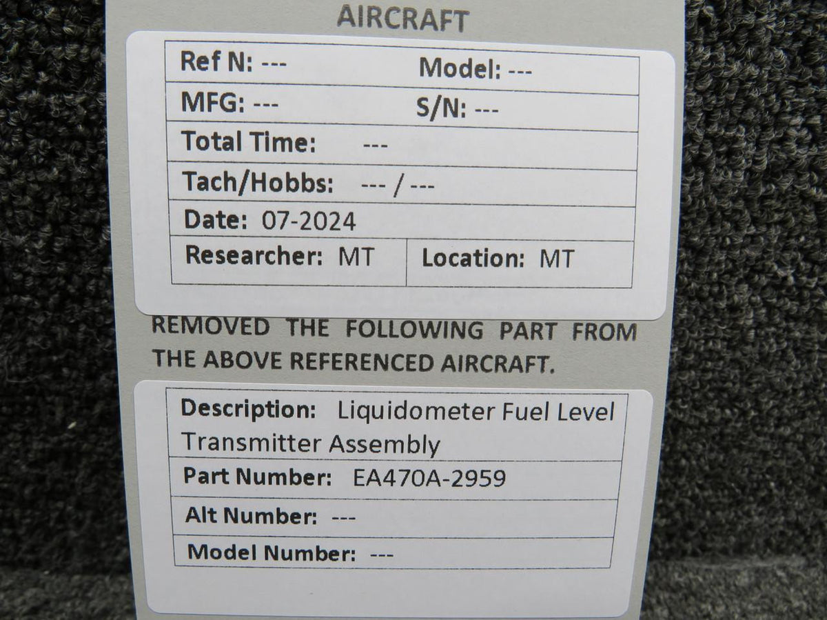 Liquidometer EA470A-2959 Liquidometer Fuel Level Transmitter Assembly