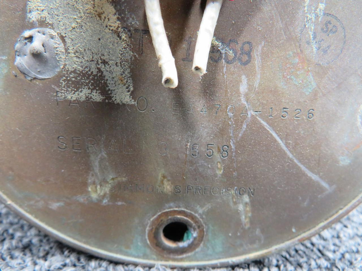Simmonds Precision EA470A-1526 Simmonds Fuel Level Transmitter Assembly (Dented) (Core)