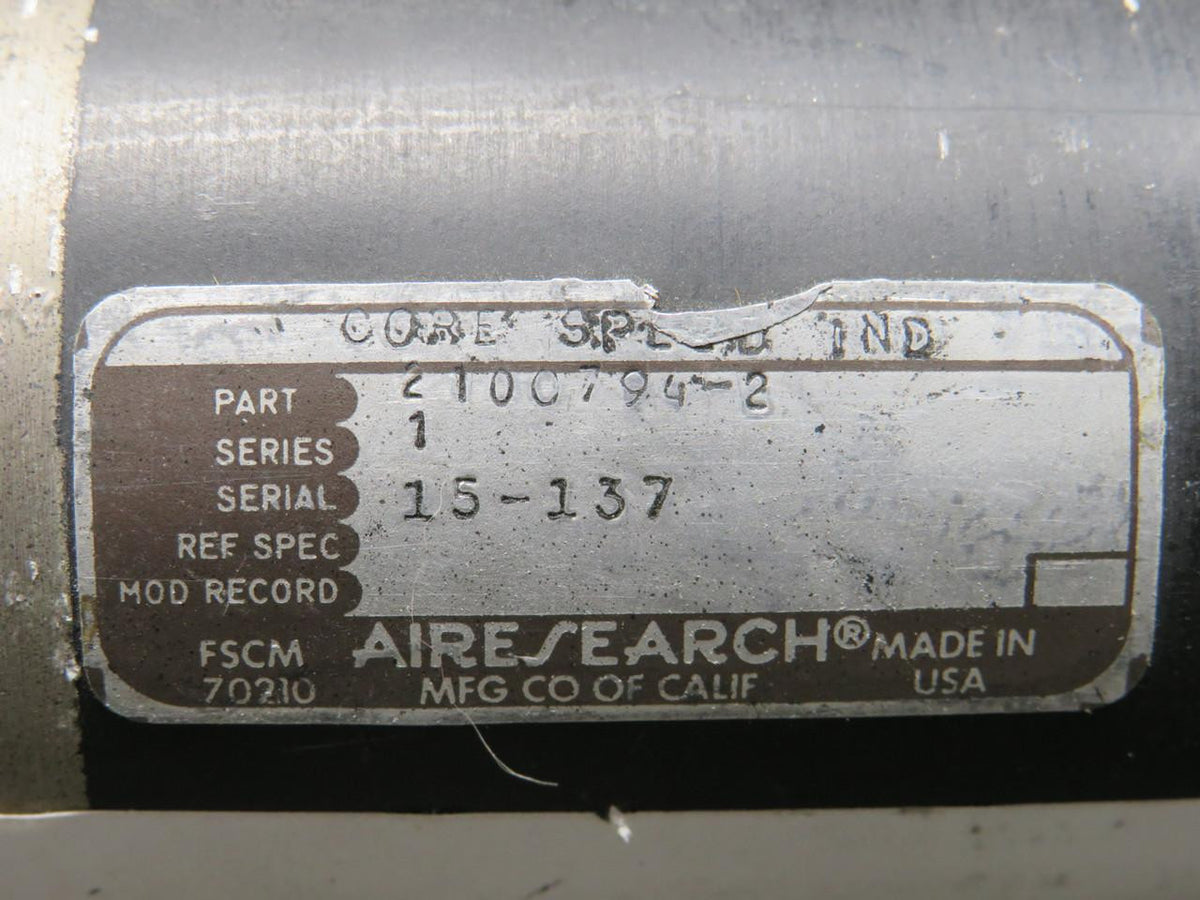 Airesearch 2100794-2 Airesearch Series 1 Core Speed Indicator (Cracked Glass)
