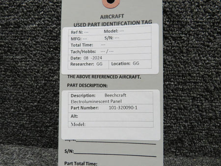 Beechcraft Parts 101-320090-1 Beechcraft Electroluminescent Panel