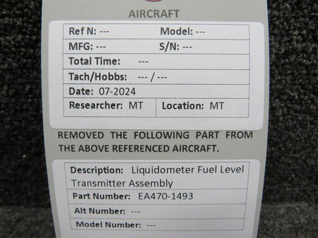 Liquidometer EA470-1493 Liquidometer Fuel Level Transmitter Assembly